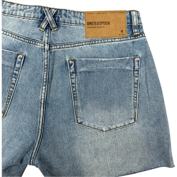 One Teaspoon Legend Denim Shorts Size 32, Casual Cutoff Denim Shorts - Picture 5 of 10